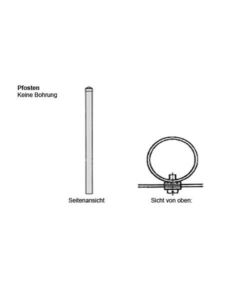 Pfosten ⌀  1"